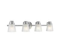 Applique Murale Salle de Bain LED G9 IP44 B : 81,8 CM Métal Verre Grand En