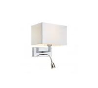 Markslöjd Savoy applique murale 2x60 W blanc-chrome 106307