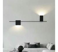 Applique Murale Simple À Longue Bande Led Combinée, Idéale Pour Escalier, Couloir, Salon Ou Fond de Canapé (Blanc Chaud, L 120 Cm X L 60 Cm)/3 Changeables/L120Cm L18Cm