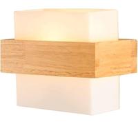 Applique murale simple de chevet - Lampe murale en verre personnalisée à une têtEdison compatible avec une table de chevet intérieure, une chambre, un salon, une salle à manger ou une porte.