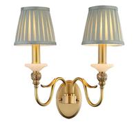 Applique Murale Simple et Double en Tissu pour Restaurant, éclairage Doux et Confortable pour Les Yeux, luminaire Mural rétro en cuivre anticorrosion, Support m