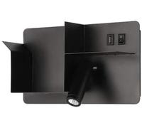 Applique Murale Simple, Luminaire Led Moderne, Applique Murale Créative En Fer Forgé Pour Salon Et Chambre, Lampe de Lecture Neuve/Noir/Lumière Chaude
