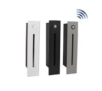 Applique Murale Simple Moderne, Applique Encastrée, LED, 3W, Induction du Corps Humain, Dressing, Chambre, Couloir de Salon, Terrasse de Villa, Balcon de Jardin./Noir/Vrai Blanc/Blanc/Vrai Blanc