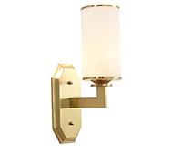 Applique Murale Simple Ou Double Pour Chambre À Coucher, Applique Murale Décorative Pour Fond de Télévision, Lampe Créative Pour Couloir Ou Escalier, Applique Murale E27 Style Européen En Cuivre Massi