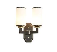 Applique Murale Simple Ou Double Pour Chambre À Coucher, Applique Murale Décorative Pour Fond de Télévision, Lampe Créative Pour Couloir Ou Escalier, Applique Murale E27 Style Européen En Cuivre Massi