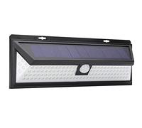 Applique Murale Solaire 118 LED, 3 Modes D'éclairage, Capteur de Mouvement, économie D'énergie, Lampe de sécurité de Jardin Facile à Installer à énergie Solaire pour Une