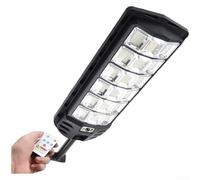 Applique murale solaire à 720 LED avec détecteur de mouvement et couverture grand angle pour jardin, cour, sécurité, étanche, trois niveaux de luminosité, unité noire (D)