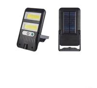 Applique murale solaire à détecteur de mouvement avec lampe LED et protection étanche IP65 pour la sécurité du jardin extérieur, boîtier en ABS noir, support rotatif, pour terrasse ou (3)