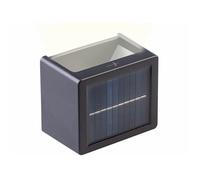 Lunartec Applique murale solaire à double faisceau réglable up & down CCT 25lm