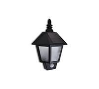 vidaXL Applique solaire murale 41182 en ABS avec détecteur de mouvement Noir
