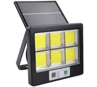 Applique murale solaire avec détecteur de mouvement, lampe de jardin LED COB étanche, 3 modes de luminosité réglable, télécommande incluse pour terrasse et allée (A)