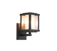 Applique Murale Solaire Carrée, Éclairage Extérieur Avec Cadre En Alumimoulé Sous Pression Et Doublege, Télécommande, 3 Modes de Couleur, Étanche, Idéale Pour Entrée, Terrasse, Porche, Portail de Jard