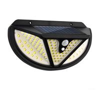 Applique murale solaire, détecteur de mouvement pour éclairage extérieur pour jardin, cour, allée, lampe LED étanche pour cour, patio, clôture, éclairage de nuit, économie d'énergie