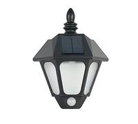 Applique Murale Solaire d'extérieur, 3 Modes d'éclairage, capteur de contrôle, Corps de Lampe en ABS + Abat-Jour givré, Protection Contre la Foudre étanche IP65, Appliques à Perles LED