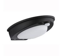 Applique murale solaire d'extérieur avec capteur LED IP54, détecteur de mouvement, noir