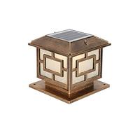 Applique Murale Solaire d'extérieur étanche à la Pluie éclairage de Jardin Style Vintage rétro en Aluminium et Verre idéal pour Une véranda Un Patio ou Une,Métallique-30cm