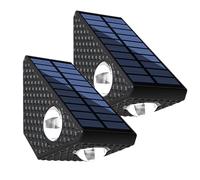 Applique murale solaire d'extérieur | Lampe décorative - Éclairage mural de sécurité - pour maison, garage, extérieur, terrasse, porche, arrière-cour et clôture