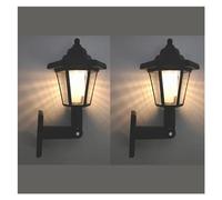 Applique murale solaire d'extérieur LED hexagonale Lanterne étanche pour décoration de jardin et plafonnier pour rues et patios