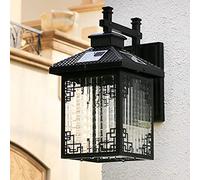 Applique Murale Solaire d'extérieur, Style Rural Chinois, étanche IP65, luminaire d'extérieur, idéal pour Un Couloir, Un Balcon, Un Jardin ou Une Villa
