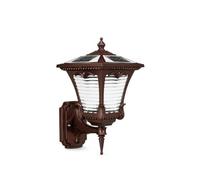 Applique Murale Solaire Extérieure En Verre Nervuré, Télécommande Avec Variateur 3 Couleurs, Étanche Ip54, Cadre En Alumimoulé Sous Pression, Idéale Pour Entrée, Terrasse, Porche Ou Portail de Jardin.