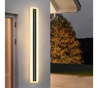 Applique murale solaire IP65 - Applique LED d'extérieur noire, batterie rechargeable pour balcon extérieur et décoration intérieure, idéale pour les terrasses, les jardins et les intérieurs modernes
