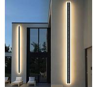 Applique murale solaire IP65 - Applique LED noire pour extérieur, batterie rechargeable pour balcon et intérieur, lampe murale étanche pour jardin, terrasse et décoration d'intérieur