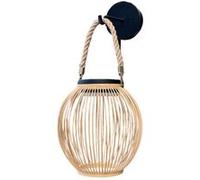 Lumisky Applique murale sans fil solaire LED ISALINE en bambou style bohème H40cm