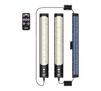 Applique murale solaire - Lampe solaire d'extérieur à capteur intelligent de 38,8 x 5,5 cm, éclairage suspendu LED télécommandé, lumière décorative résistante intempéries | Lampes solaires pour Pa