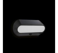 Applique murale solaire LED ovale - 5 W - 4000 K - 500 lm - IP54 - Idéale pour l'éclairage extérieur et la décoration de jardin.