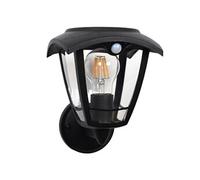Applique murale solaire LUMAX noir H22cm