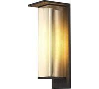 Applique murale solaire - Luminaire d'extérieur étanche sans fil pour porche - Applique murale LED économe en énergie de 51 cm pour décoration de jardin, terrasse et allée