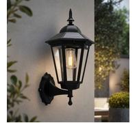 Applique murale solaire rétro - Détecteur de mouvement 3 modes IP65 ABS robuste - Pour jardin et terrasse - Noir