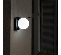 Applique murale solaire sensor noir bolly