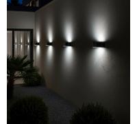Applique murale solaire sensor noir noxis