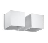 Applique murale Sollux Lighting QUAD - G9 - Blanc - 26x11 cm