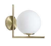 Applique Murale Sphère "Glamy" 22cm Blanc & Or