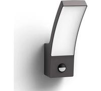 Philips Applique Murale Exterieur LED, Lampe Exterieur avec detecteur de mouvement, Gris Anthracite, Résistant à l'eau IP44, Philips Splay pour éclairage de votre maison, jardin et terrasse