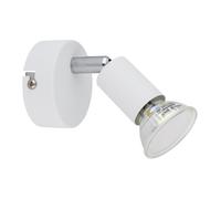 Applique murale spot lampe blanche lampe de salon orientable H 8,5cm