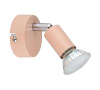 Applique murale spot lampe couleur pêche lampe de salon mobile H 8,5cm