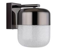 Applique murale spot lampe couloir lumière lampe en cristal noir verre mat LED