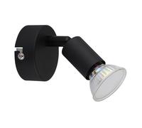 Applique murale spot lampe noir lampe de salon orientable H 8,5cm