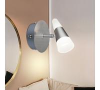 Applique Murale Spot LED Réglable Nickel Mat Satiné