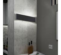 Applique murale Spot mural Lampe de lecture LED 12 watt Aluminium noir blanc L 295 mm