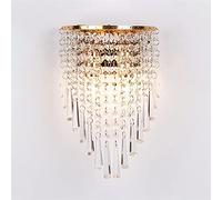 Applique Murale Suspendue en Cristal avec Douille E14 - Éclairage de courtoisie pour Salon, Chambre, Couloir, Table de Chevet et Salle de Bain