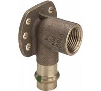 Viega Disque mural Sanpress 281502 18 mm x Rp 2000 /2, bronze à canon ou bronze au silicium, SC-Contur