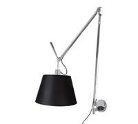 Applique Murale Tolomeo Mega Abat Abat-jour Noir avec Variateur