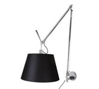 Applique Murale Tolomeo Mega Noir/Abat-jour Noir 42 cm