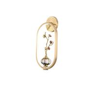 Applique Murale Tout en cuivre et céramique Nouveau Style CE Petit Lustre pour Salon Chambre à Coucher Chevet Style CE pour Salon Chambre à Coucher,