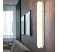Applique murale design LED 22,5 watts chrome salle d'étude lampe en verre 1 feuille Globo 67060W4