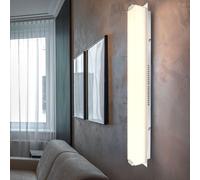 Applique Murale Treppenhauslampe Chrome Verre Wohnzimmerlamp Satiné LED